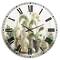 Designart 'Greenhouse Orchids Farmhouse Wall Clock